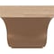 Ekena Millwork 10"W x 20"D x 10"H Wide Van Buren Rough Cedar Woodgrain TimberThane Corbel, Primed Tan CORUR10X20X10VANRCPR - alternate 4